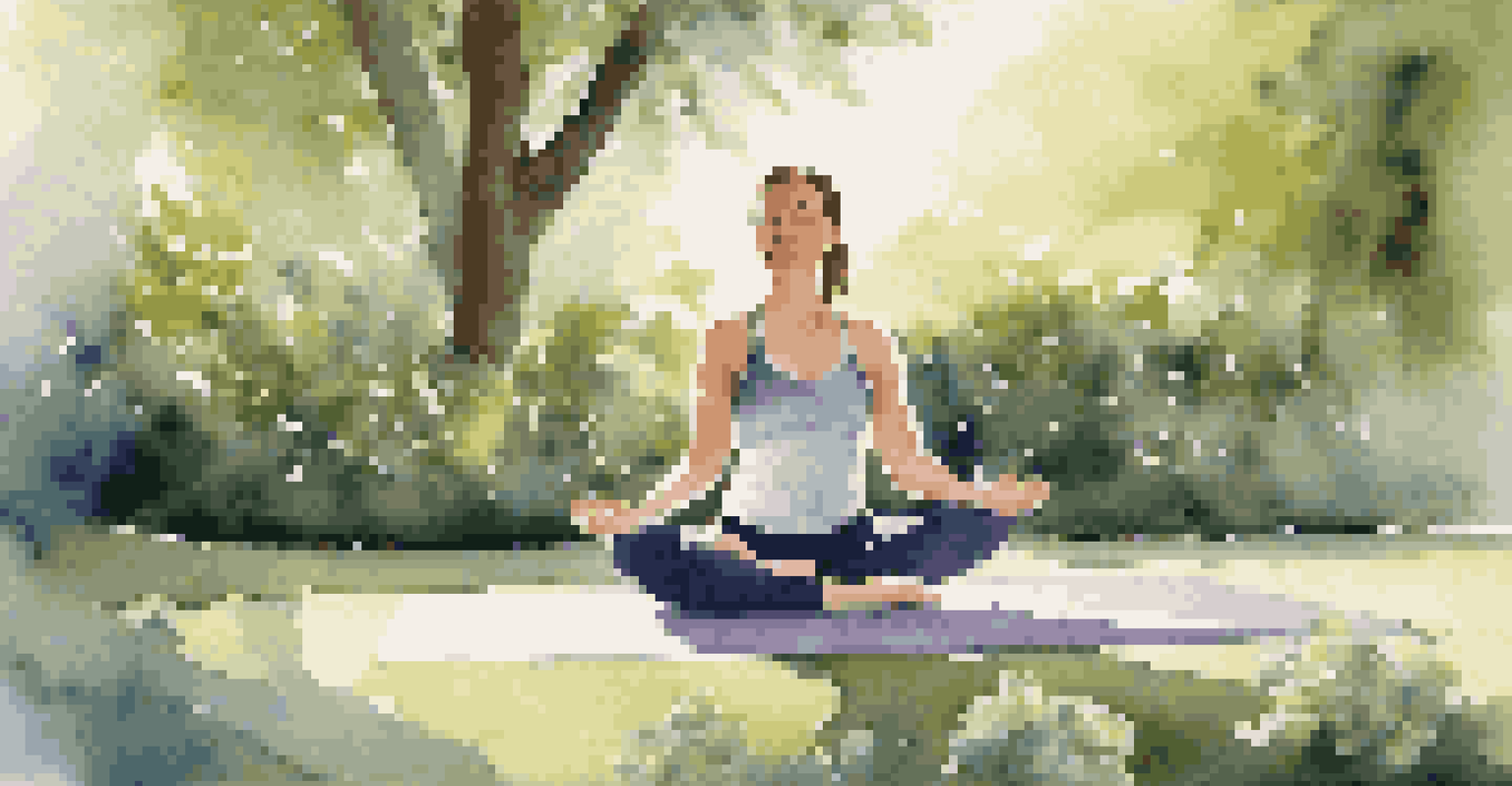 An athlete practicing yoga in a beautiful garden surrounded by flowers and greenery, focusing on relaxation.