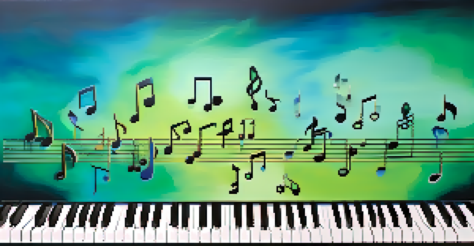 An abstract image showing a scale with musical notes and dollar signs, representing music licensing.