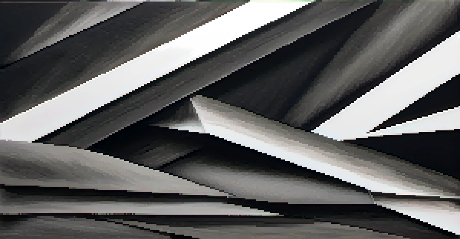 An abstract art piece depicting the contrast between bold charcoal strokes on one side and soft blended shades on the other, illustrating different charcoal techniques on textured paper.