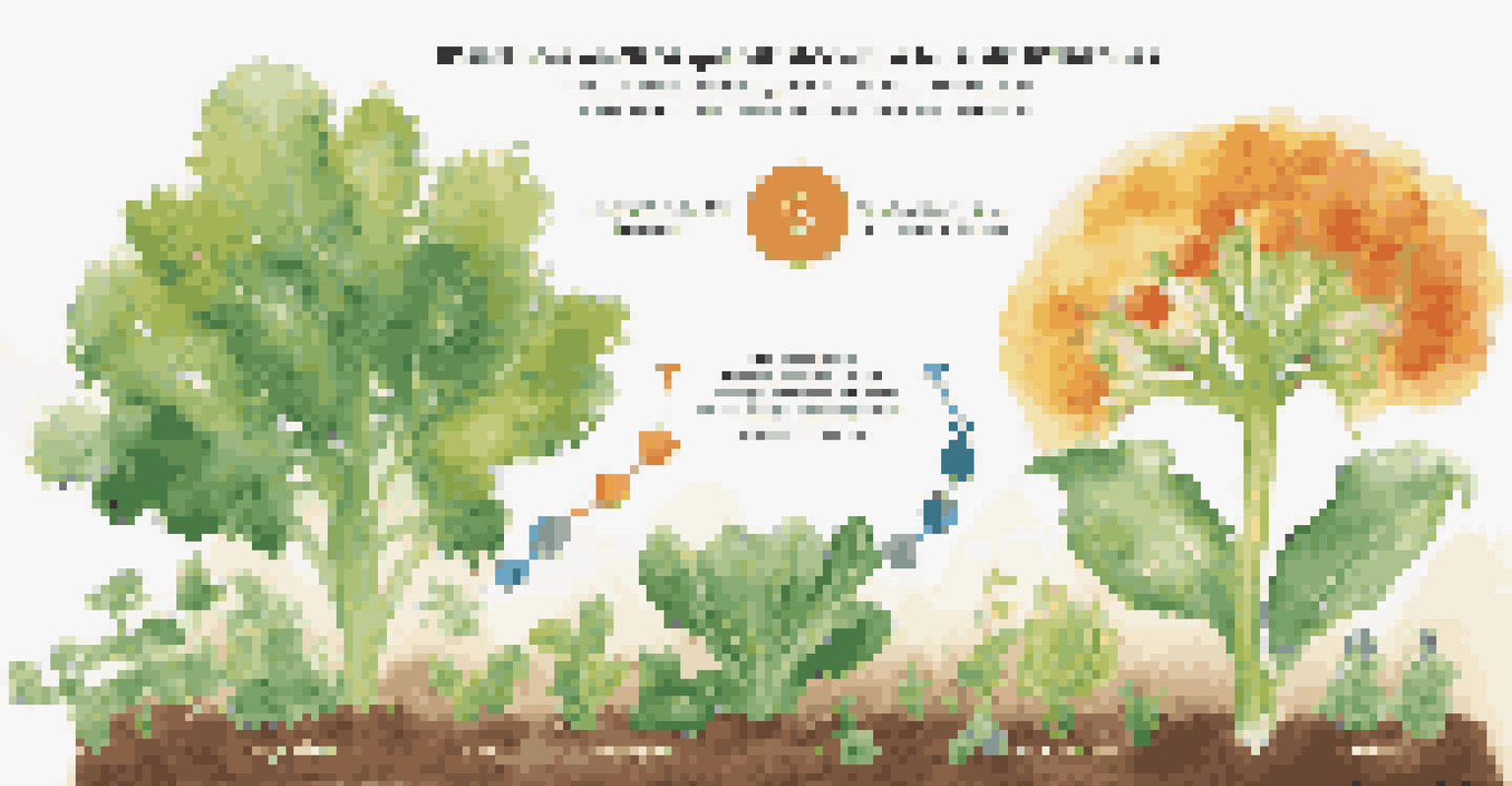 An educational illustration showing macronutrients and micronutrients for plants, with icons and roles depicted against a soft gradient background.