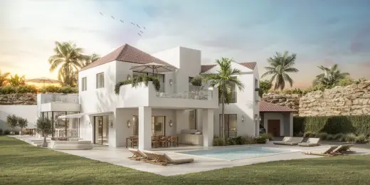 Villa met tuin en zwembad, Villa Kia Ora (render)
