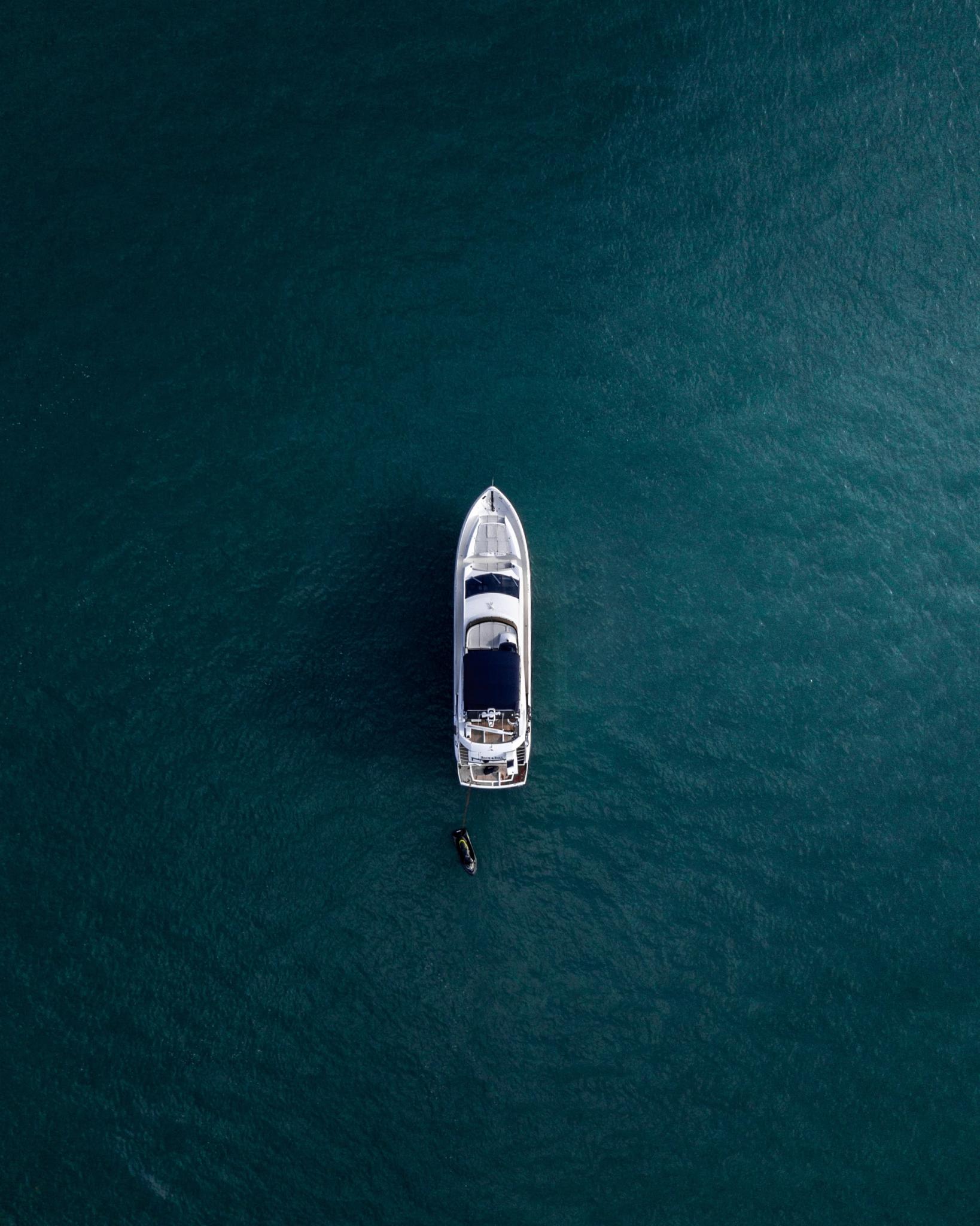 Sailboating in blue waters