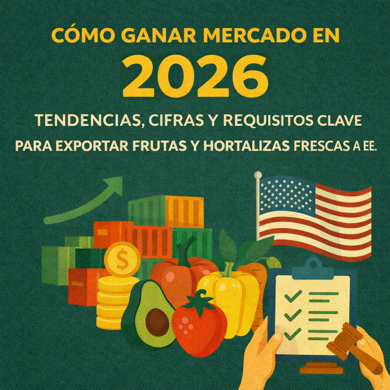 How to Gain Market Share in 2026: Trends, Figures, and Key Requirements for Exporting Fresh Fruits and Vegetables to the US and EU