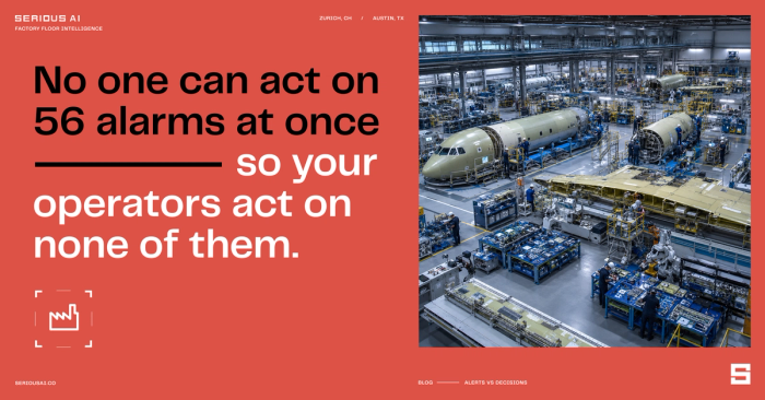 No one can act on 56 alarms at once — so your operators act on none of them.