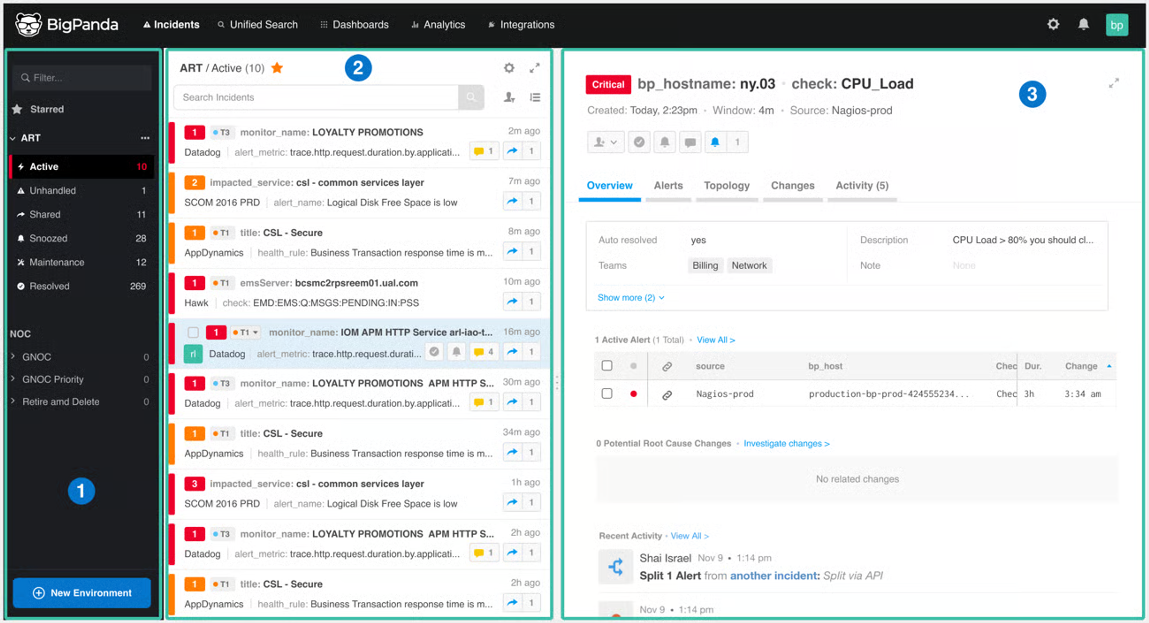 BigPanda Screenshot
