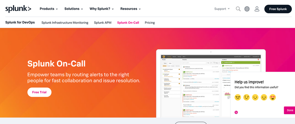 Splunk On-Call Screenshot