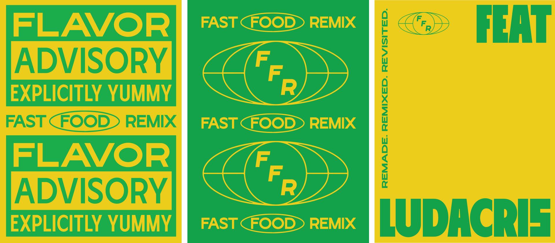 Fast Food Remix poster trio