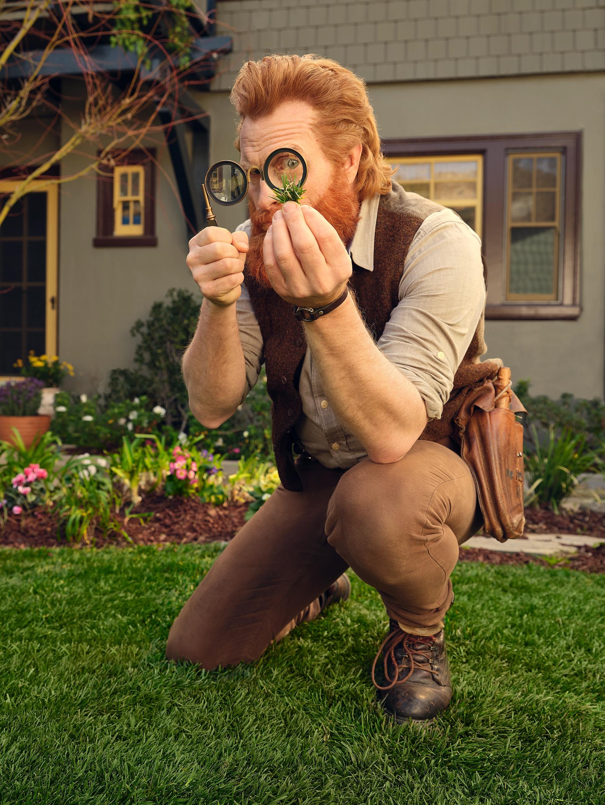 magnifying glass weed