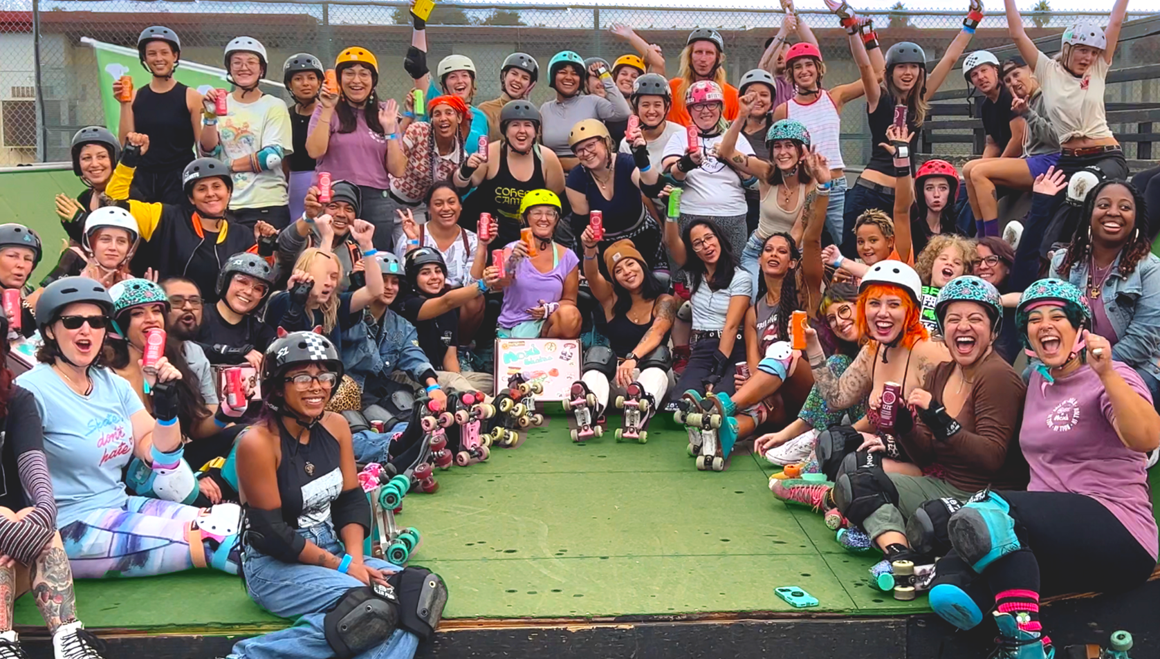 Group photo os IZZE skaters
