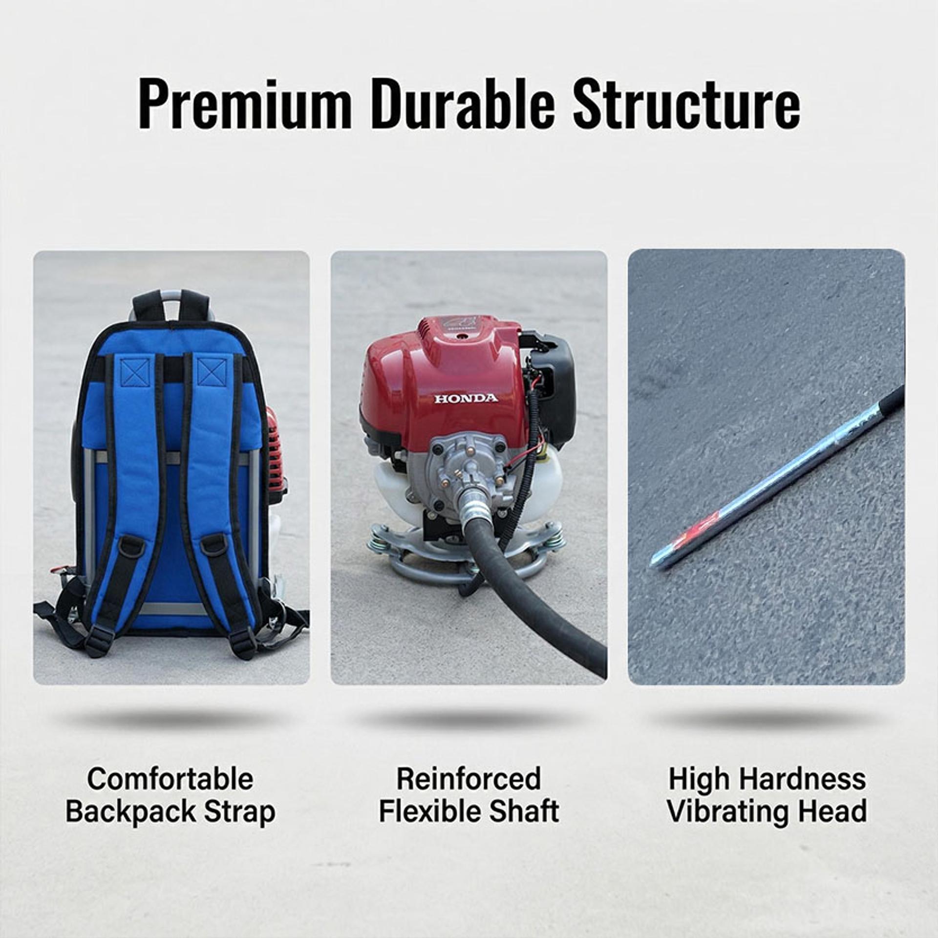 HT-BP Backpack Concrete Vibrator - 3