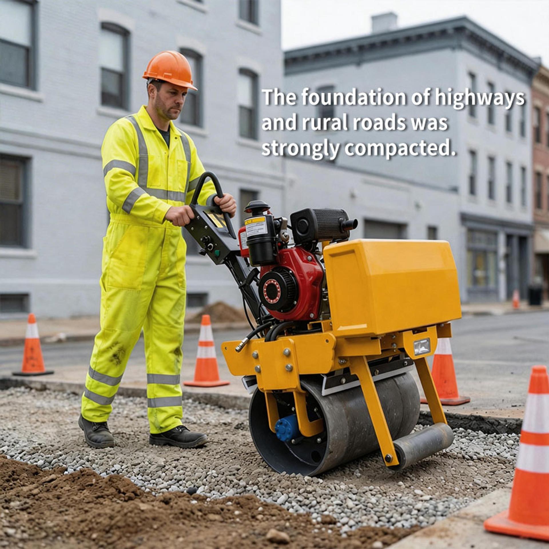 HT-650S Single-Wheel Road Roller - 1