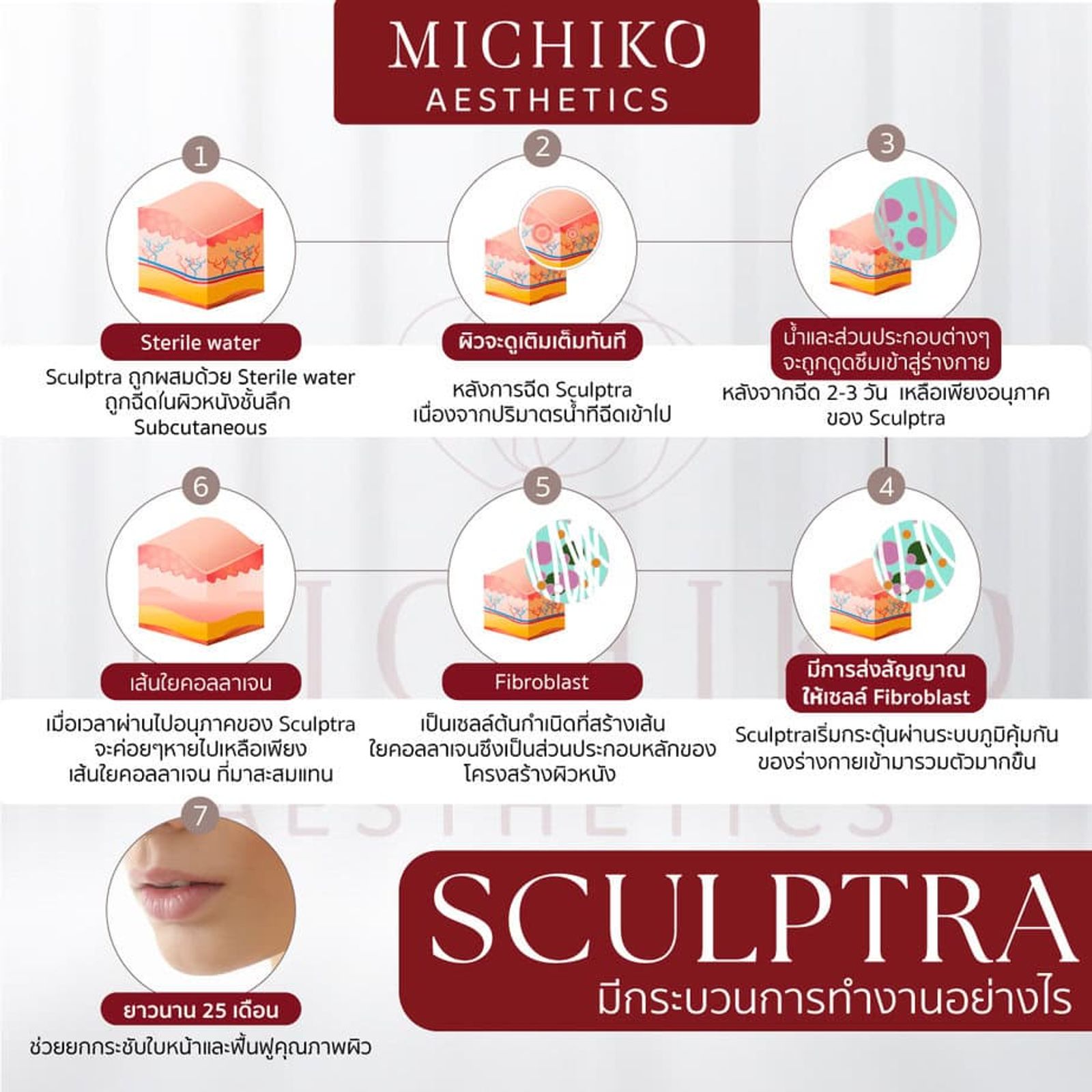 Sculptra คืออะไรและทำงานอย่างไร? — MICHIKO
