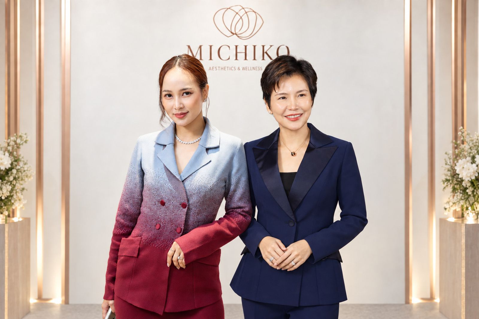 Sirinrada Laungwattanawanich and Dr. Gift, the MICHIKO co-founders