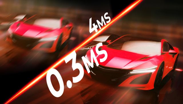 0.3ms 反應時間展示