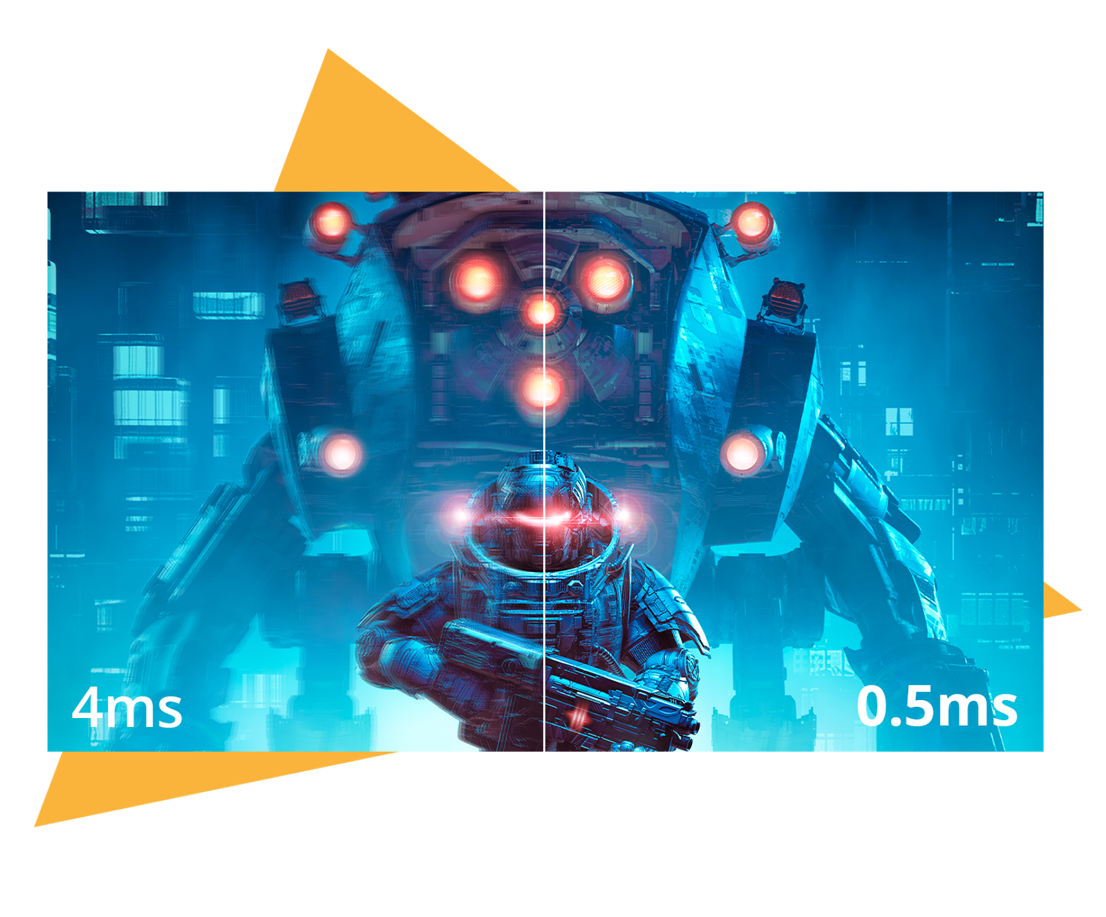 0.5ms MPRT - Moving Picture Response Time