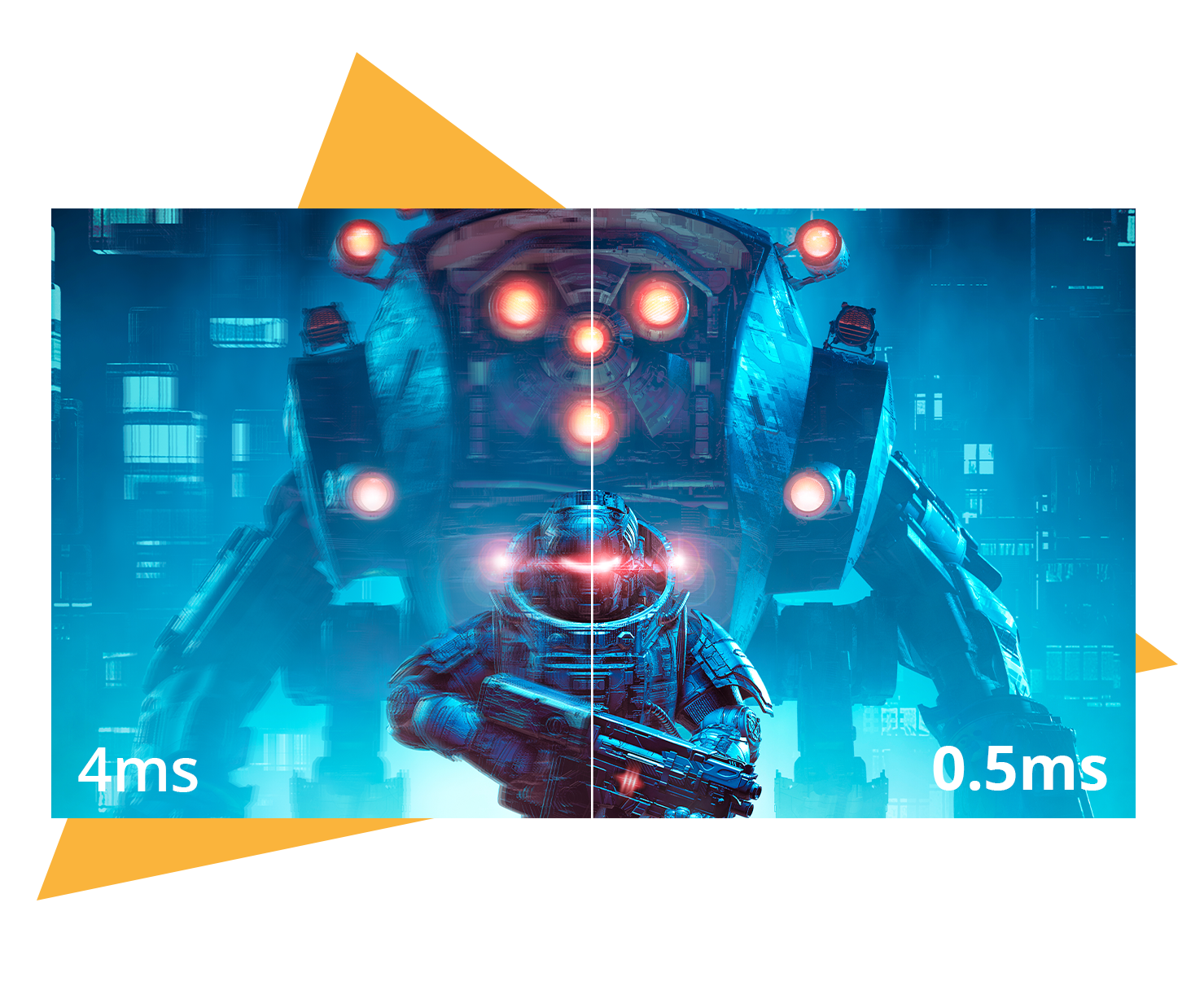 0.5ms MPRT - Moving Picture Response Time