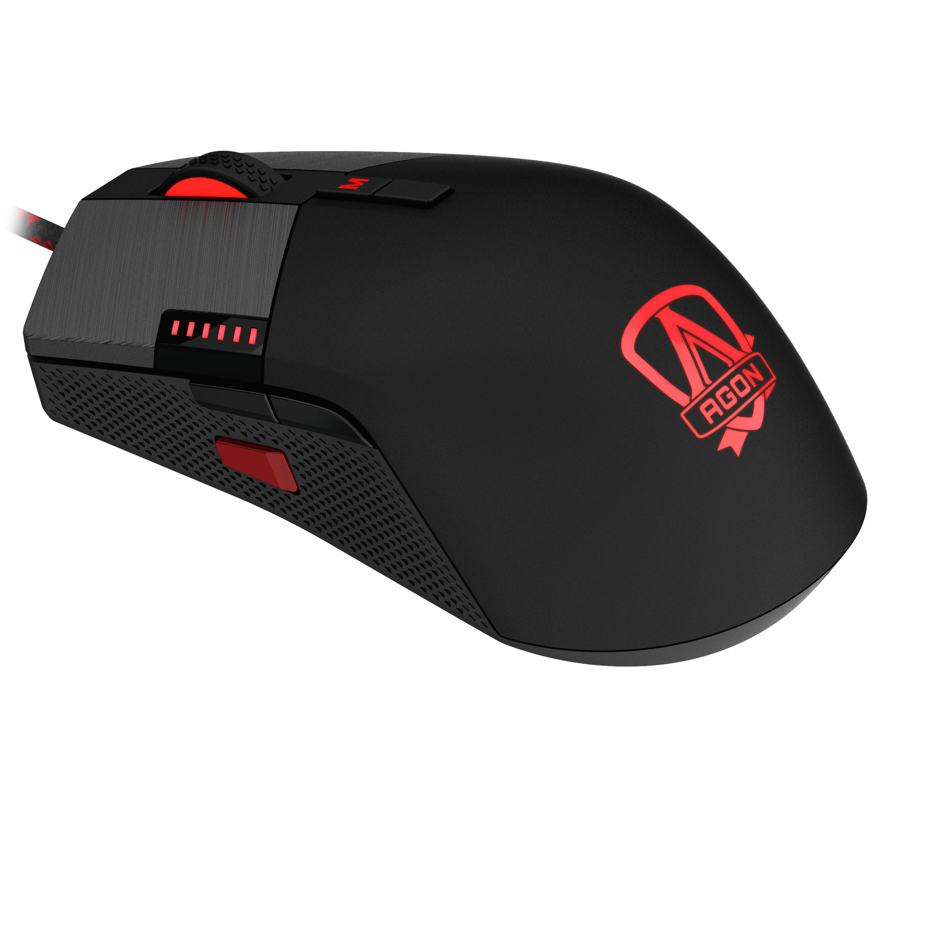 AGM700 professional gaming mouse with 16,000 DPI, 400 IPS and 50G