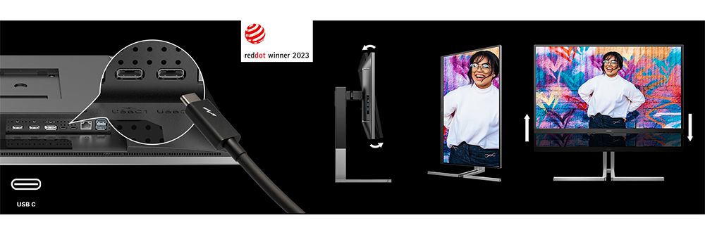 AOC Graphic Pro U3 Series Creator Monitor displaying vibrant colors and sharp details, showcasing its advanced features for creative professionals.