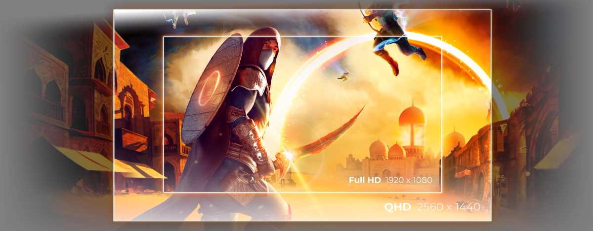АОЦ Q25G4SR 2560 x 1440 resolution, Quad HD (QHD)