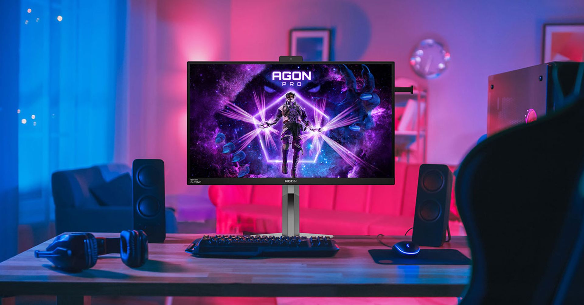 AOC AGON monitor with NVIDIA G-SYNC technology, establishing a new standard for high-end competitive gaming monitors.