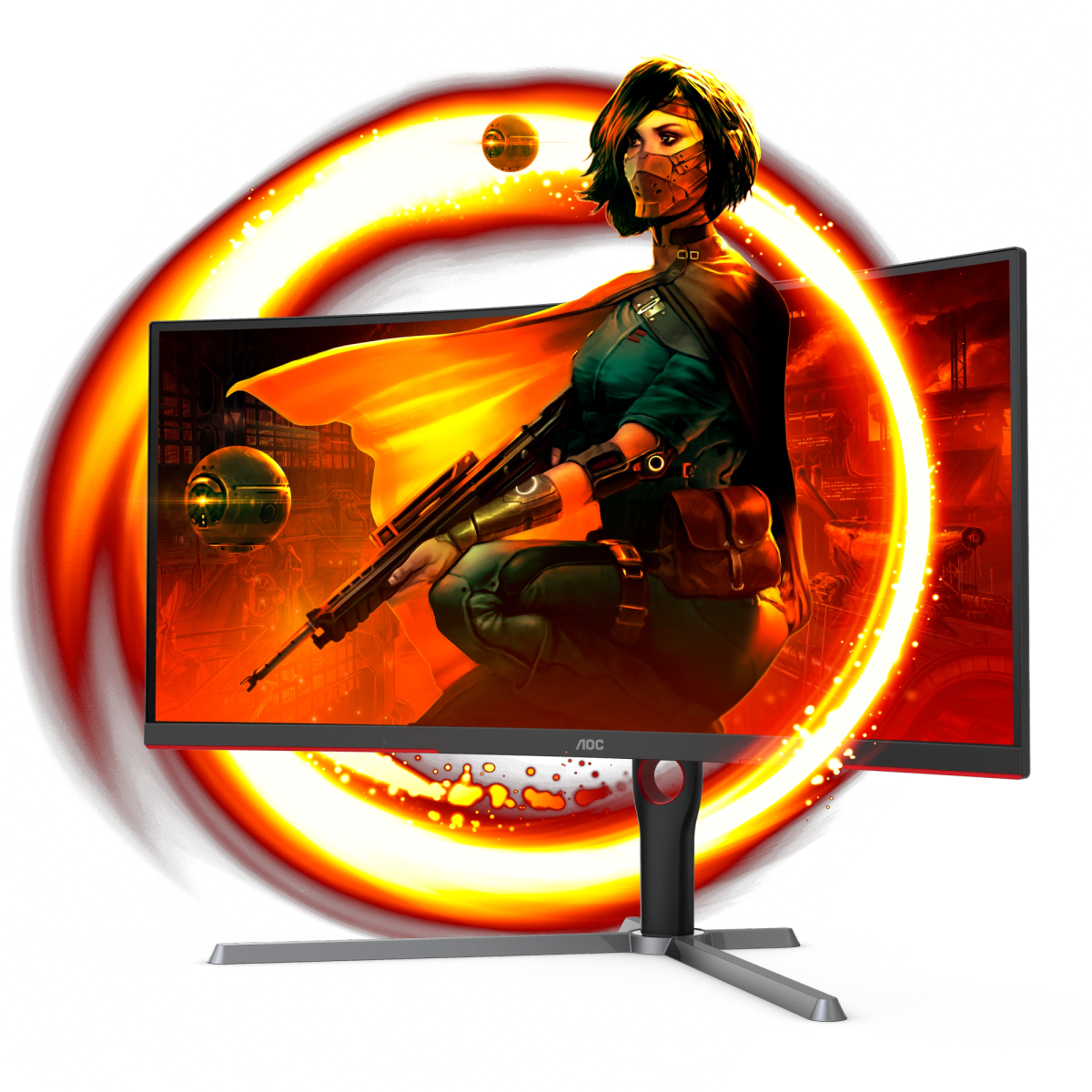 AOC 34" UWQHD VA 165Hz Curved Gaming Monitor