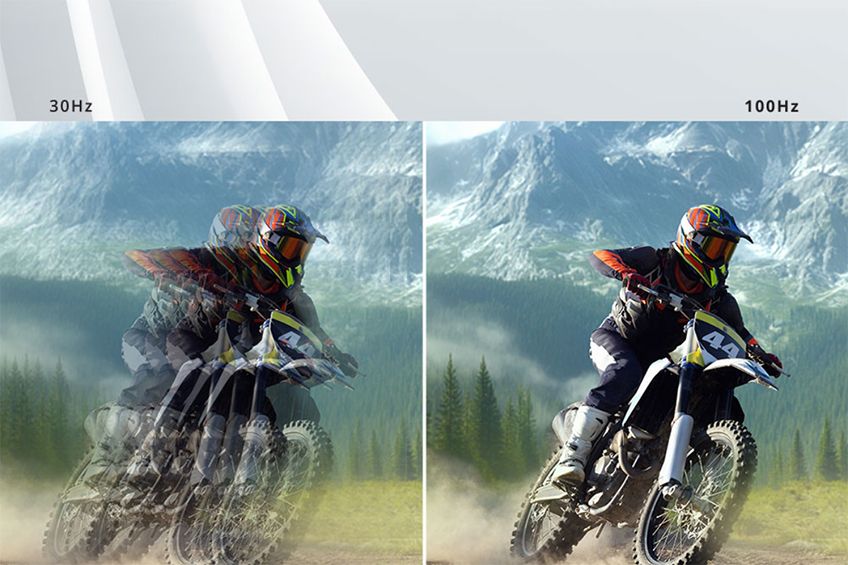 Trải nghiệm mượt mà với tần số quét 100Hz