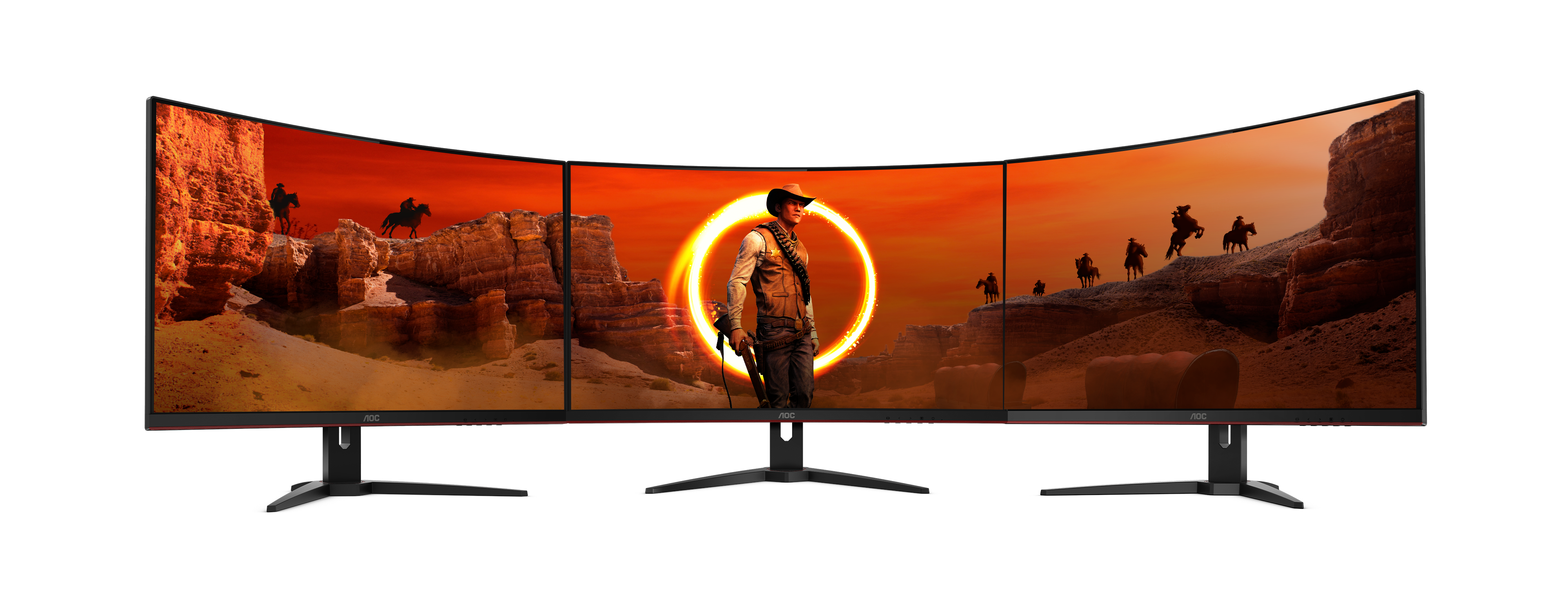 ディスプレイ・モニター AOC 湾曲 23.6型 ゲーミングモニター C24G1
