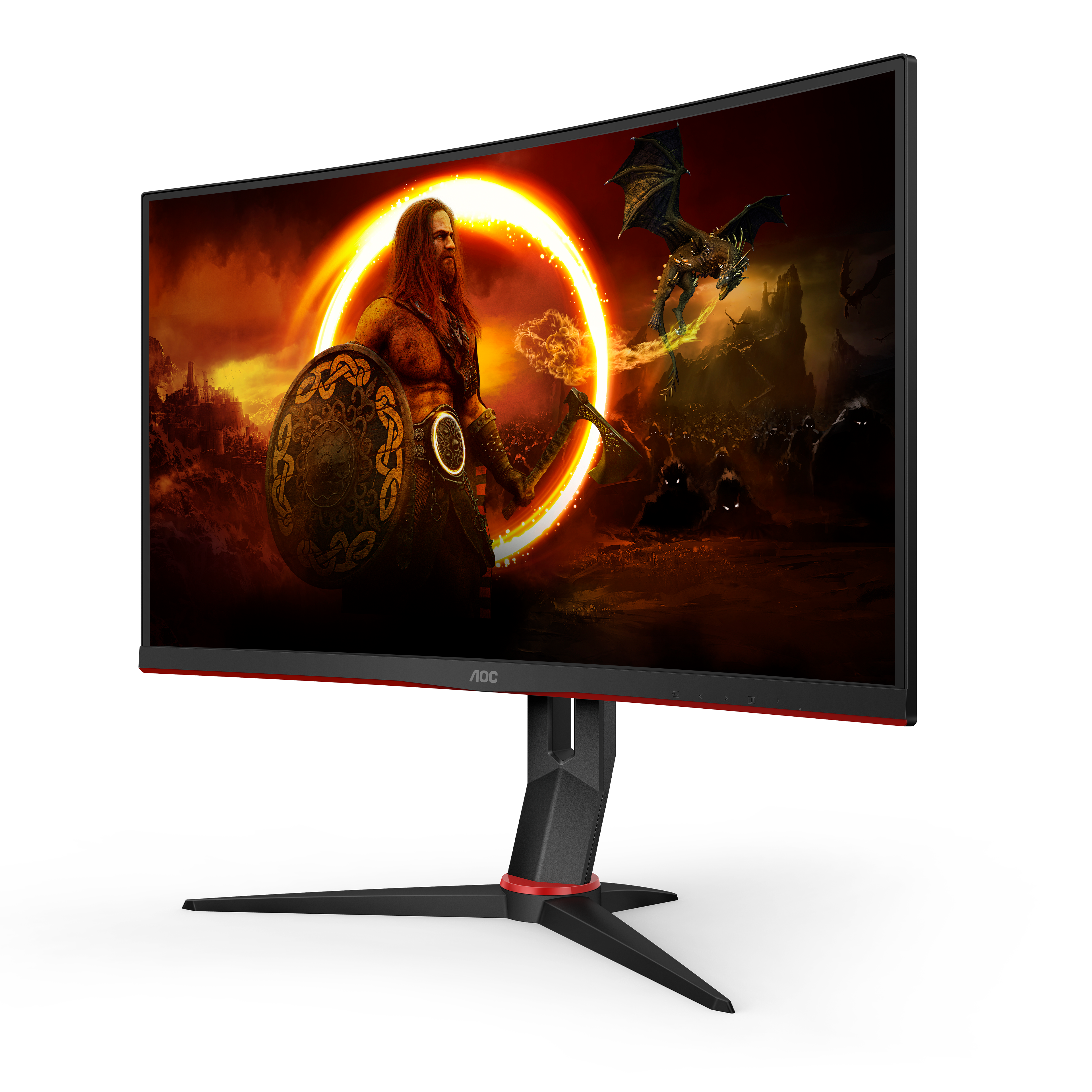 値下げAOC ゲーミングモニター 23.6インチ C24G2/11 165hz AOC C24G2