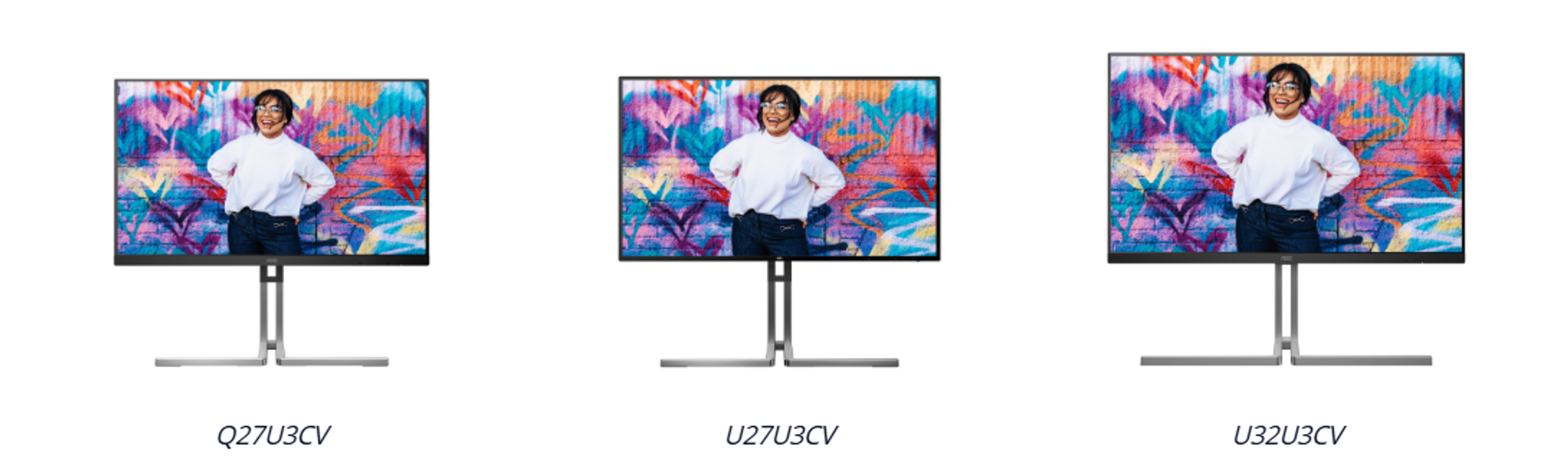 AOC Graphic Pro U3 Series Creator Monitor showcasing vibrant colors and sharp details, highlighting its capabilities for redefining creative expression.