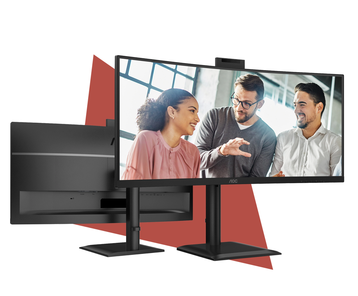 AOC Essential-line E4 CU34E4CW 34-inch 3440 x 1440p WQHD 21:9 120Hz 4ms LED VA Curved Monitor