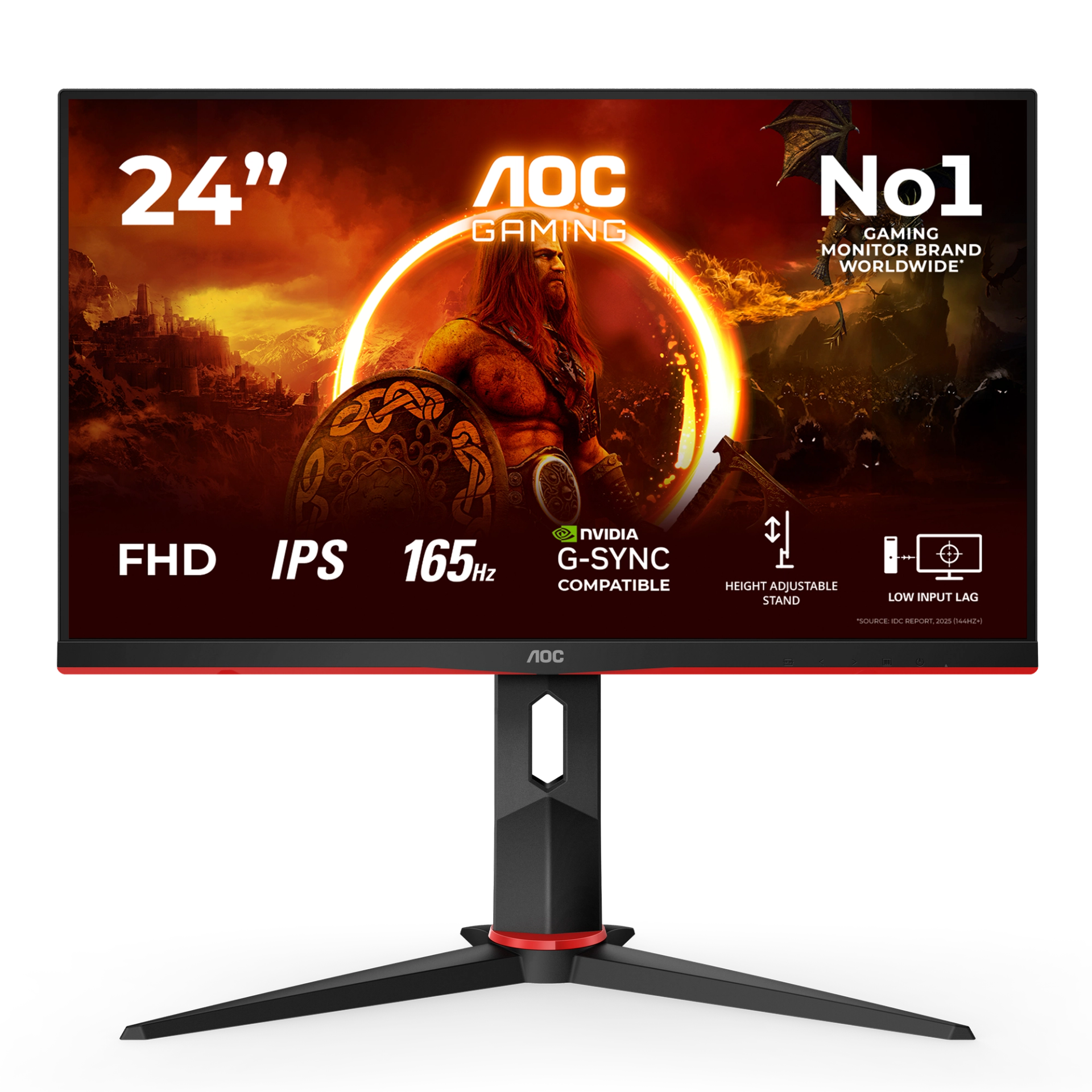 AOC ゲーミングモニター 24G2SPE/11 23.8インチ165Hz f1ac8fd7e3751476c11d06b893ad42
