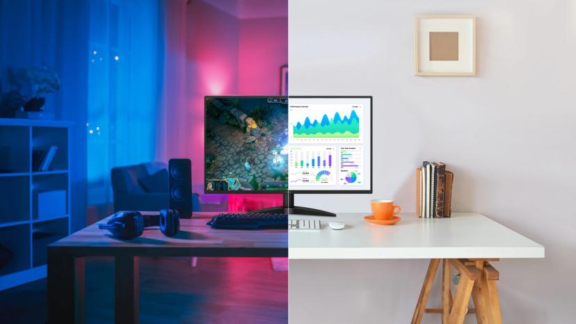 Monitor AOC – Alternância fluida entre trabalho e gaming