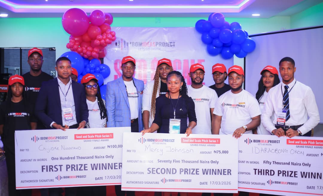 ibomideasproject team members and winners of pitch and scale