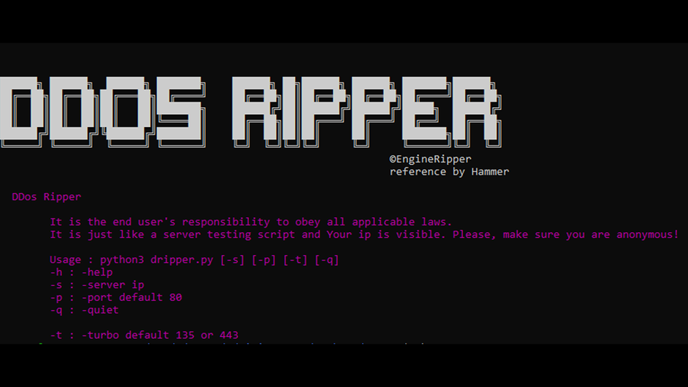 image of DDoS-Ripper