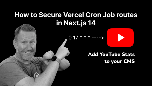 How to Secure Vercel Cron Job routes in Next.js 14 (app router)