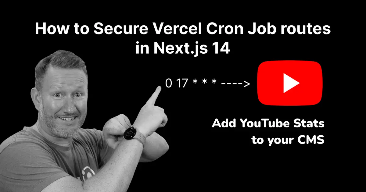 How to Secure Vercel Cron Job routes in Next.js 14 (app router)