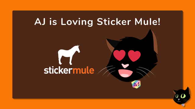 AJ is Loving Sticker Mule