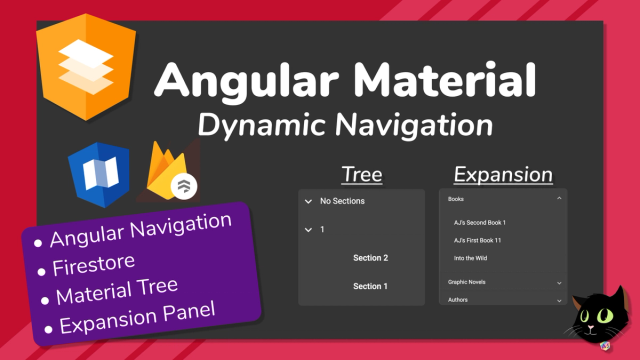 Angular Material Dynamic Navigation using Firestore