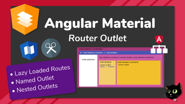 Angular Material Router Outlet