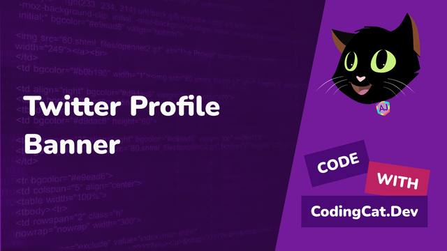 Twitter Profile Banner Part 1