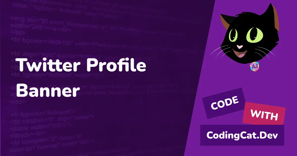 Twitter Profile Banner Part 1