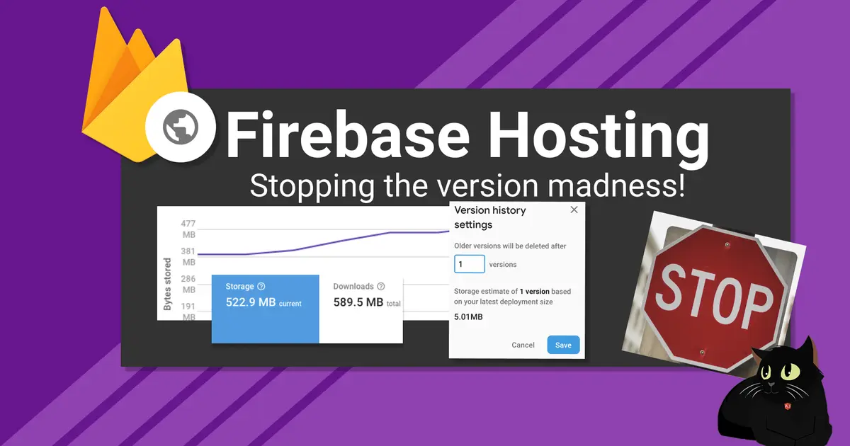 Firebase Hosting Version Settings