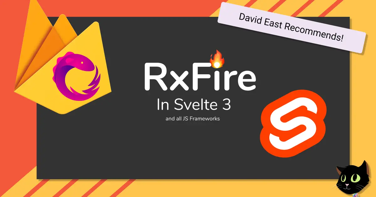 RxFire in Svelte 3 using Firebase Firestore and Authentication