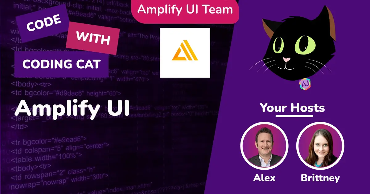 Live Coding with the Amplify UI team