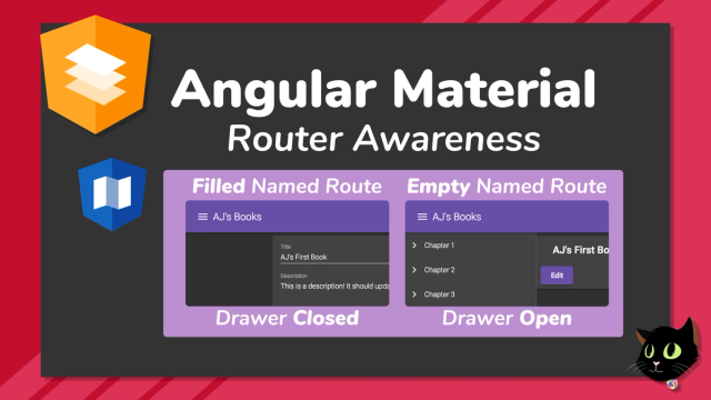 Angular Material Router Awareness