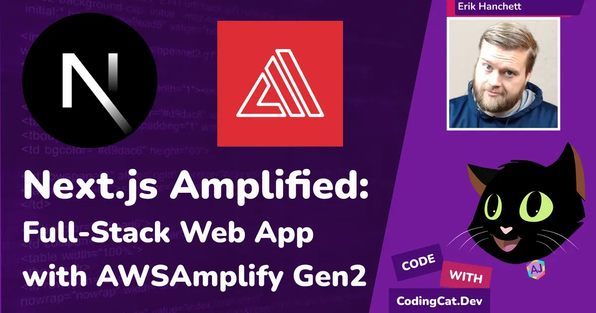 Next.js Amplified: Full-Stack Web Apps on AWS Amplify Gen2