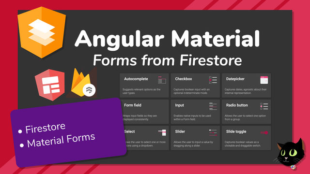 Angular Material Forms from Firestore