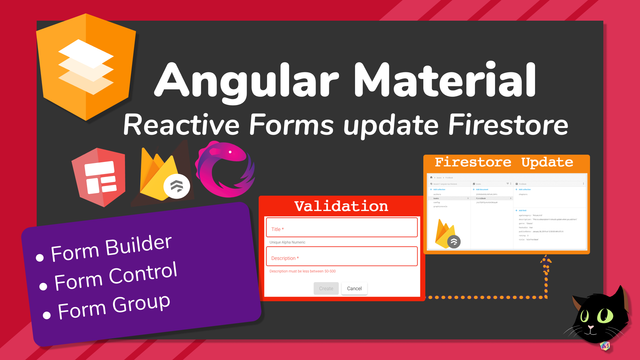 Angular Material Reactive Forms Update Firestore