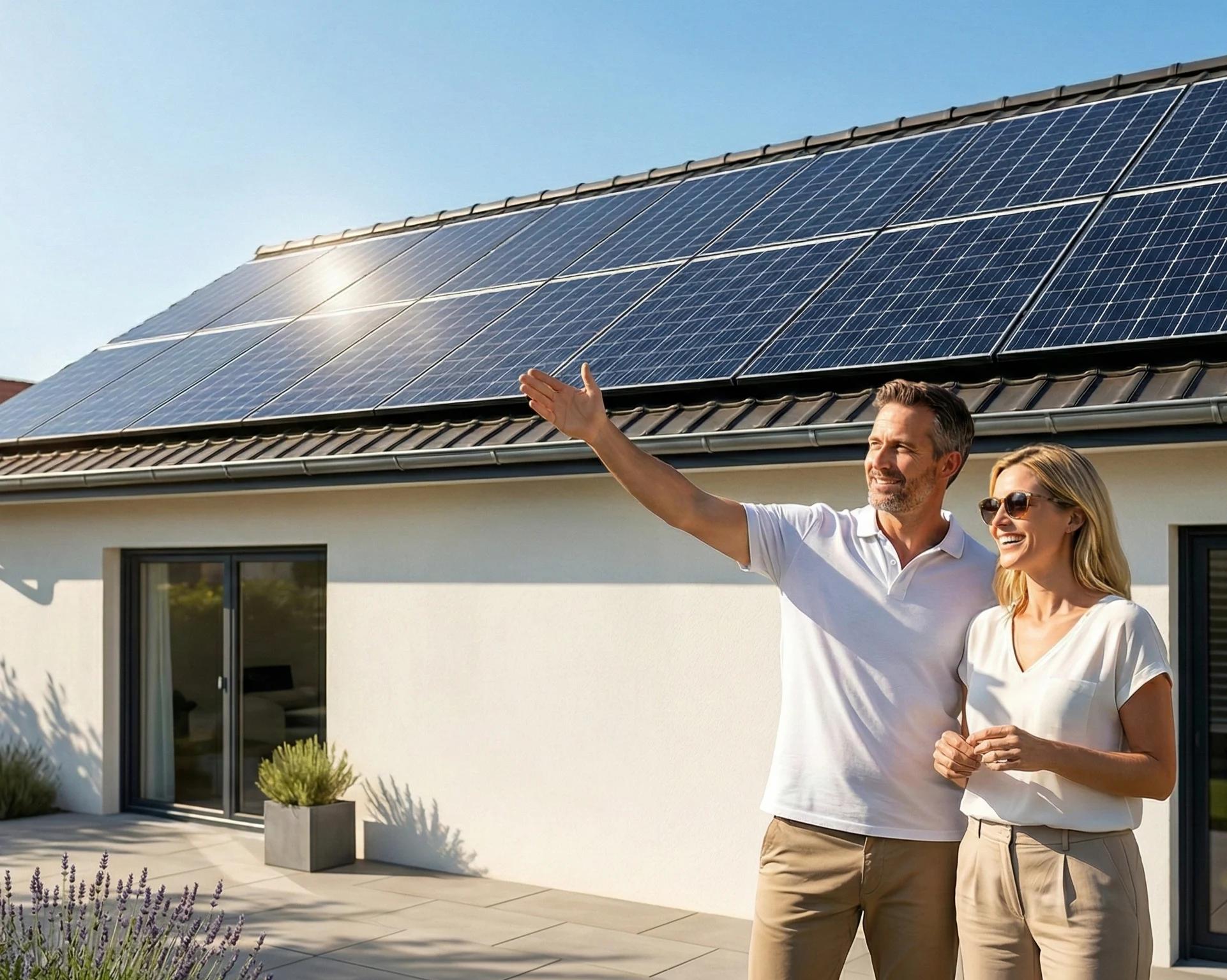 Solarni paneli na krovu kuće