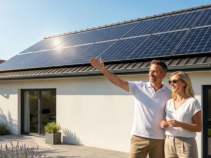 Solarni paneli na krovu kuće